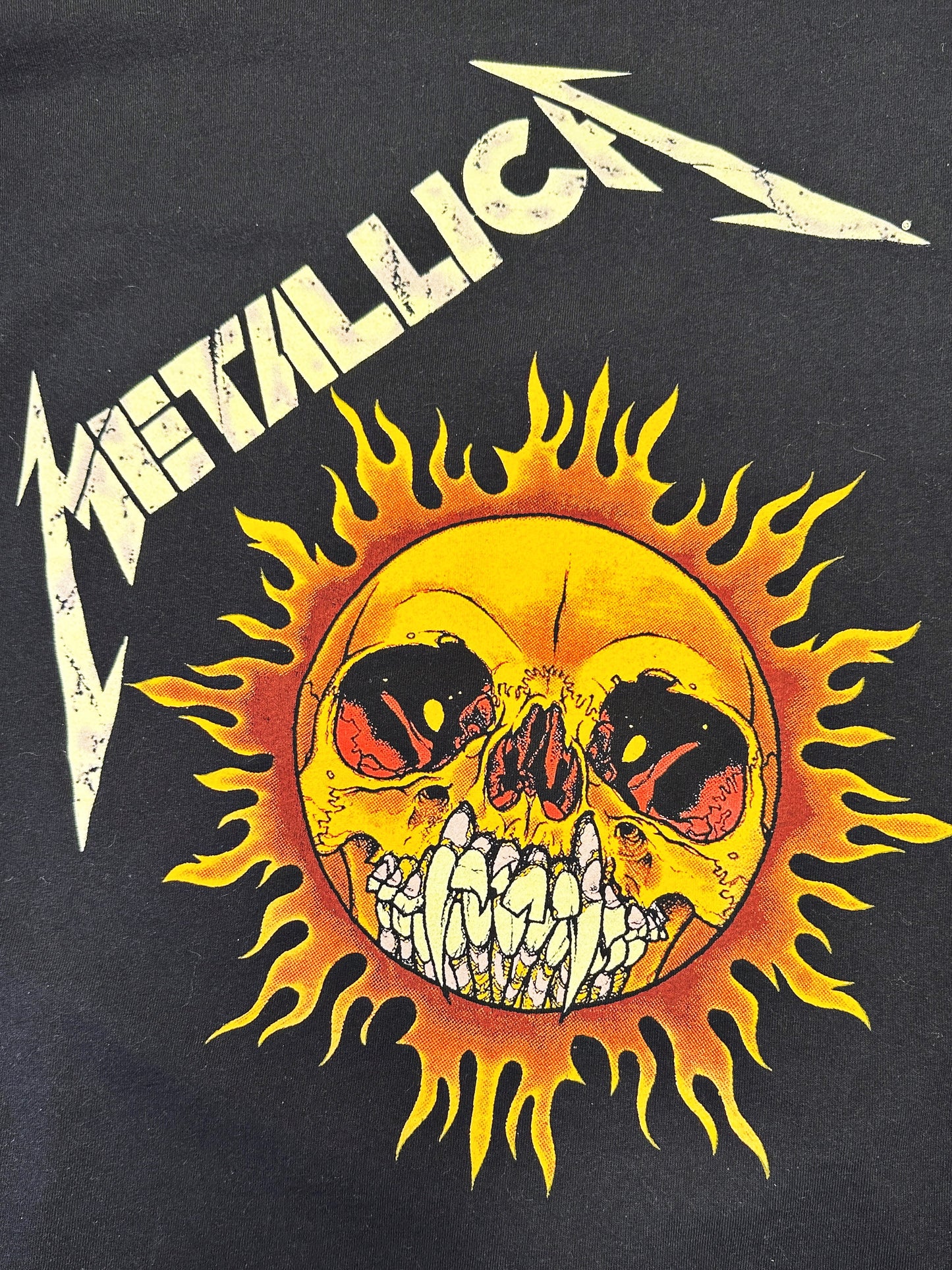 90's Metallica Pushead Flaming Skull